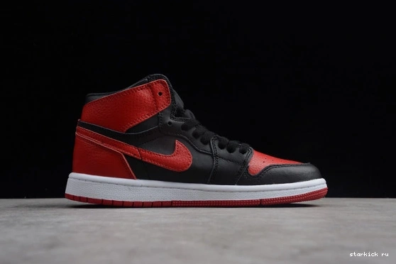 Red  555088 Banned 001 001  Bred Jordan 555088 High Black OG Retro 1 Air Kid Kids 0918